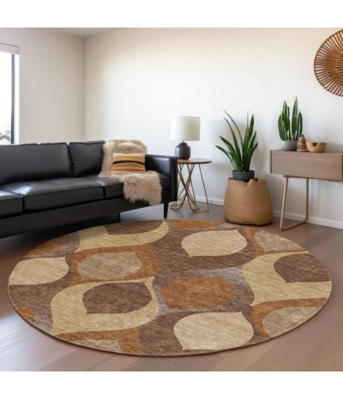 Addison Chantille ACN749-Copper 8 ft. X 8 ft. Round Rug