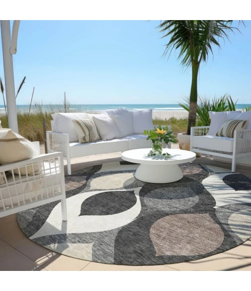 Addison Chantille ACN749-Gray 8 ft. X 8 ft. Round Rug