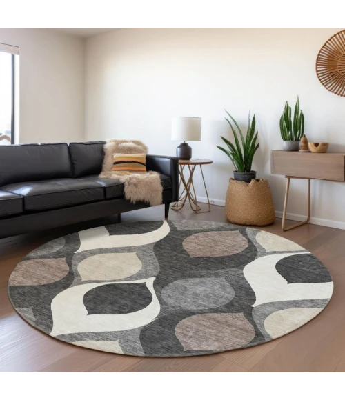 Addison Chantille ACN749-Gray 8 ft. X 8 ft. Round Rug