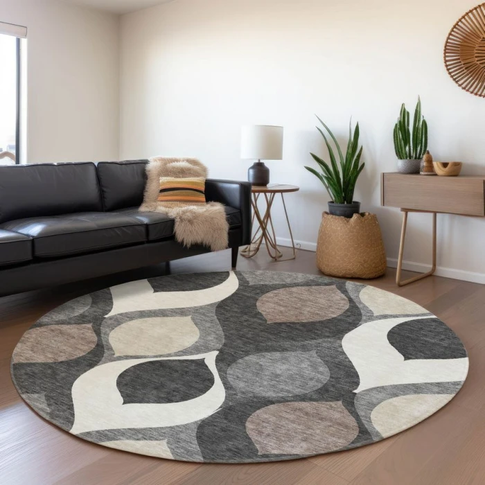 Addison Chantille ACN749-Gray 8 ft. X 8 ft. Round Rug