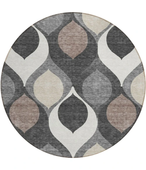 Addison Chantille ACN749-Gray 8 ft. X 8 ft. Round Rug
