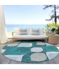 Addison Chantille ACN749-Teal 8 ft. X 8 ft. Round Rug