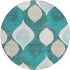 Addison Chantille ACN749-Teal 8 ft. X 8 ft. Round Rug