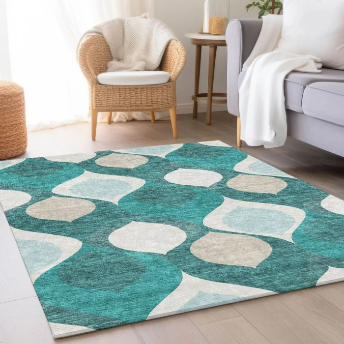 Addison Chantille ACN749-Teal 8 ft. X 10 ft. Rectangle Rug