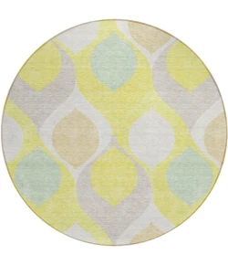 Addison Chantille ACN749-Yellow 8 ft. X 8 ft. Round Rug
