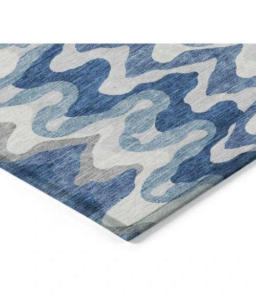 Addison Chantille ACN750-Blue 8 ft. X 8 ft. Round Rug