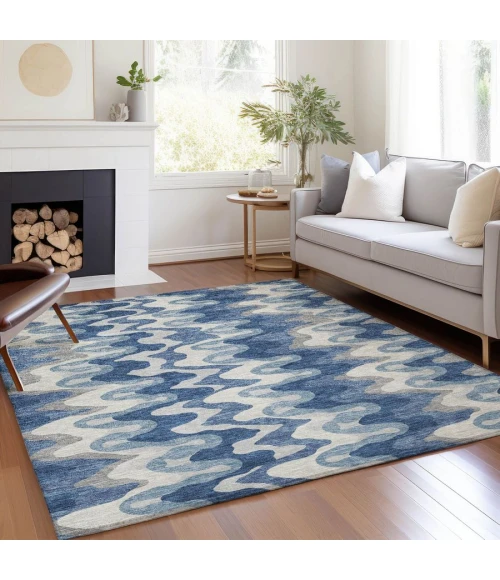 Addison Chantille ACN750-Blue 8 ft. X 10 ft. Rectangle Rug