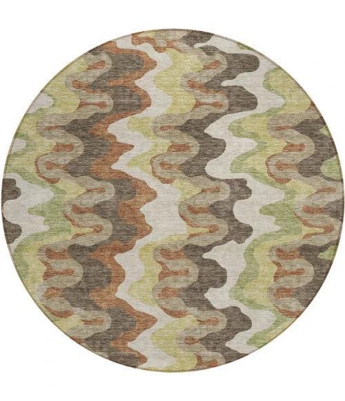 Addison Chantille ACN750-Chocolate 8 ft. X 8 ft. Round Rug