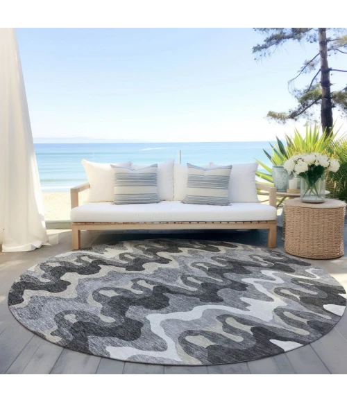 Addison Chantille ACN750-Gray 8 ft. X 8 ft. Round Rug