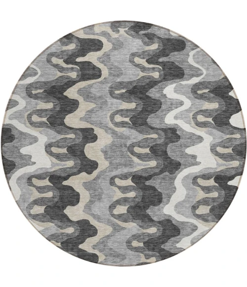 Addison Chantille ACN750-Gray 8 ft. X 8 ft. Round Rug