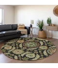 Addison Chantille ACN751-Black 8 ft. X 8 ft. Round Rug