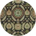Addison Chantille ACN751-Black 8 ft. X 8 ft. Round Rug