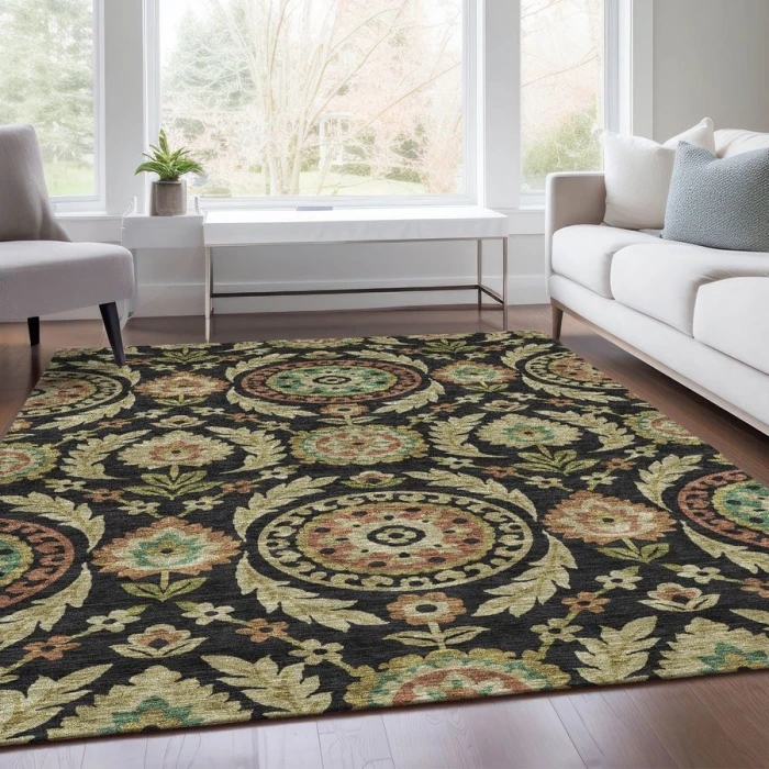 Addison Chantille ACN751-Black 3 ft. X 5 ft. Rectangle Rug