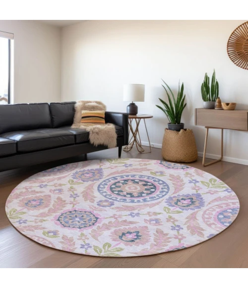 Addison Chantille ACN751-Blush 8 ft. X 8 ft. Round Rug
