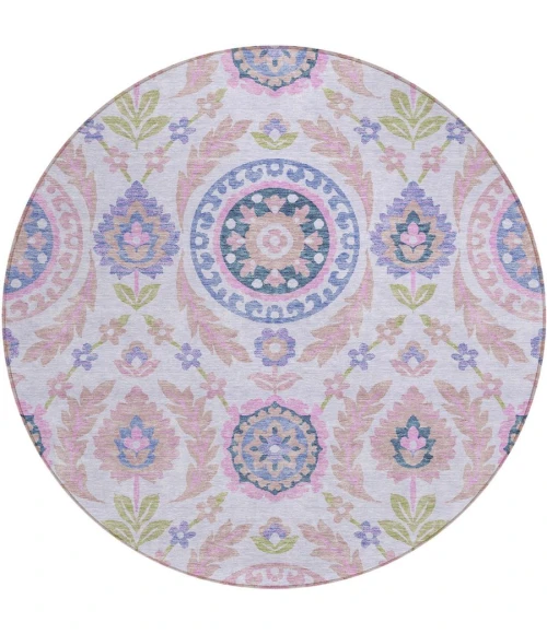 Addison Chantille ACN751-Blush 8 ft. X 8 ft. Round Rug