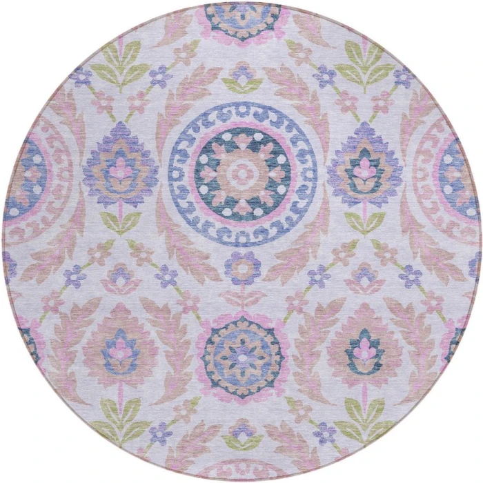 Addison Chantille ACN751-Blush 8 ft. X 8 ft. Round Rug