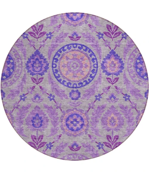 Addison Chantille ACN751-Lavender 8 ft. X 8 ft. Round Rug