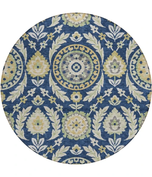 Addison Chantille ACN751-Navy 8 ft. X 8 ft. Round Rug
