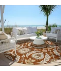 Addison Chantille ACN751-Paprika 8 ft. X 8 ft. Round Rug