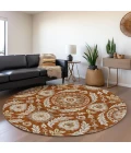 Addison Chantille ACN751-Paprika 8 ft. X 8 ft. Round Rug