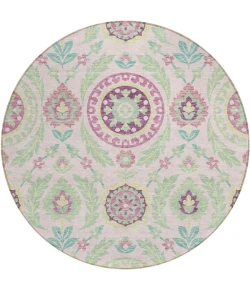 Addison Chantille ACN751-Pink 8 ft. X 8 ft. Round Rug