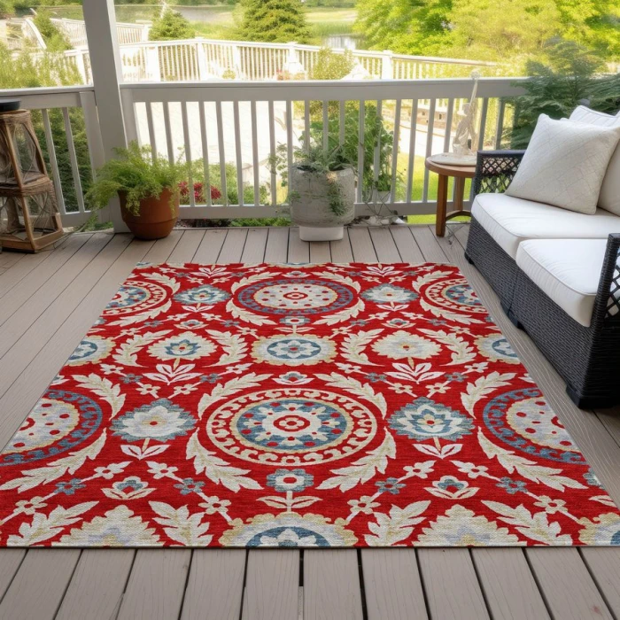 Addison Chantille ACN751-Red 9 ft. X 12 ft. Rectangle Rug