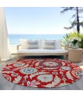 Addison Chantille ACN751-Red 8 ft. X 8 ft. Round Rug
