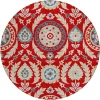 Addison Chantille ACN751-Red 8 ft. X 8 ft. Round Rug