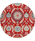 Addison Chantille ACN751-Red 8 ft. X 8 ft. Round Rug