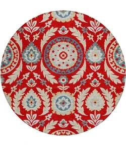 Addison Chantille ACN751-Red 8 ft. X 8 ft. Round Rug