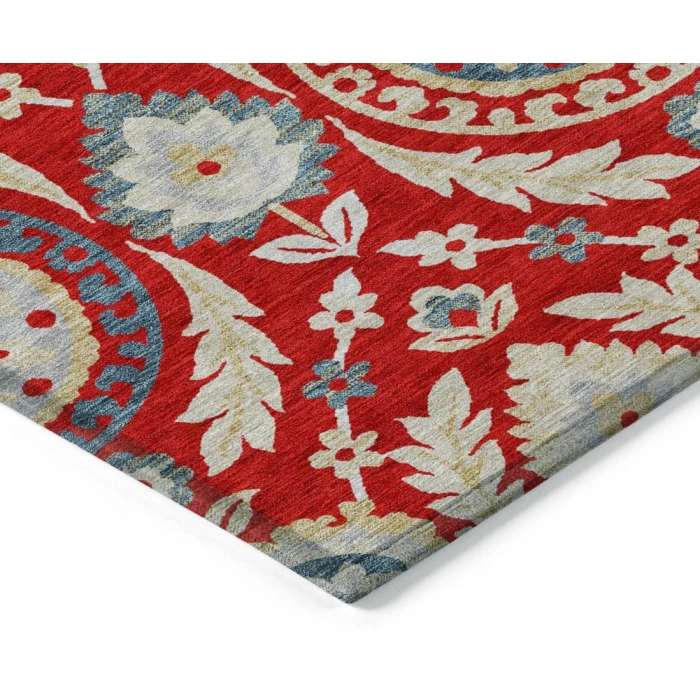 Addison Chantille ACN751-Red 8 ft. X 8 ft. Round Rug