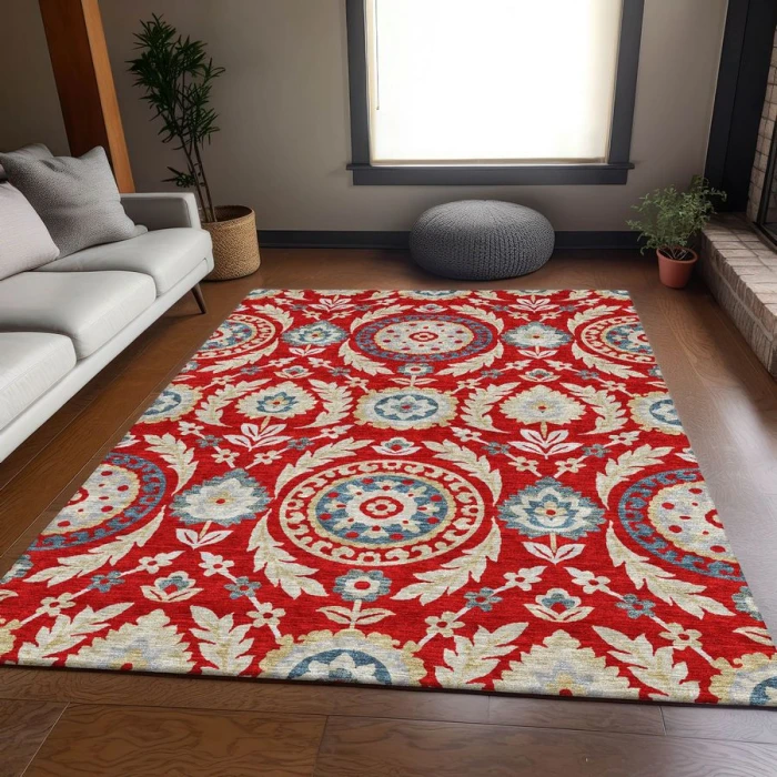 Addison Chantille ACN751-Red 9 ft. X 12 ft. Rectangle Rug