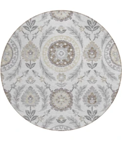 Addison Chantille ACN751-Silver 8 ft. X 8 ft. Round Rug