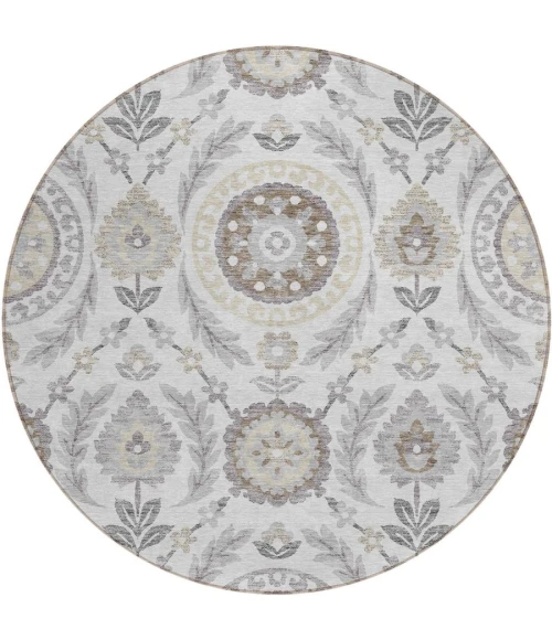 Addison Chantille ACN751-Silver 8 ft. X 8 ft. Round Rug