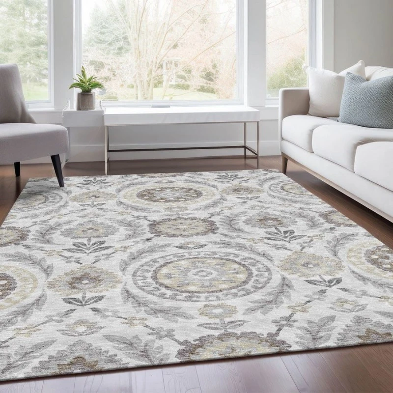 Addison Chantille ACN751-Silver 5 ft. X 7 ft. 6 in. Rectangle Rug