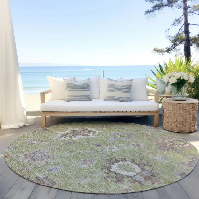 Addison Chantille ACN753-Aloe 8 ft. X 8 ft. Round Rug