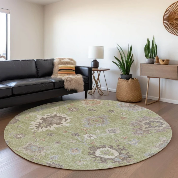 Addison Chantille ACN753-Aloe 8 ft. X 8 ft. Round Rug