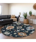 Addison Chantille ACN753-Black 8 ft. X 8 ft. Round Rug