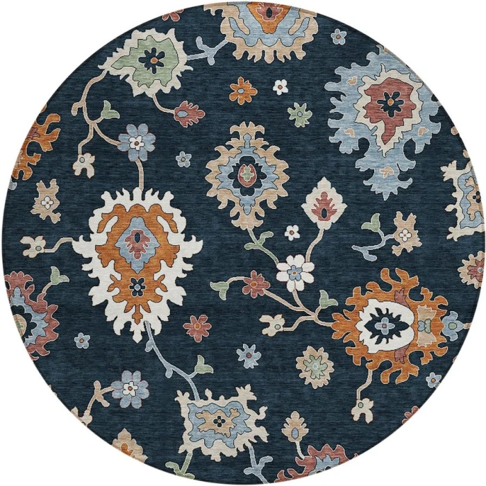 Addison Chantille ACN753-Black 8 ft. X 8 ft. Round Rug