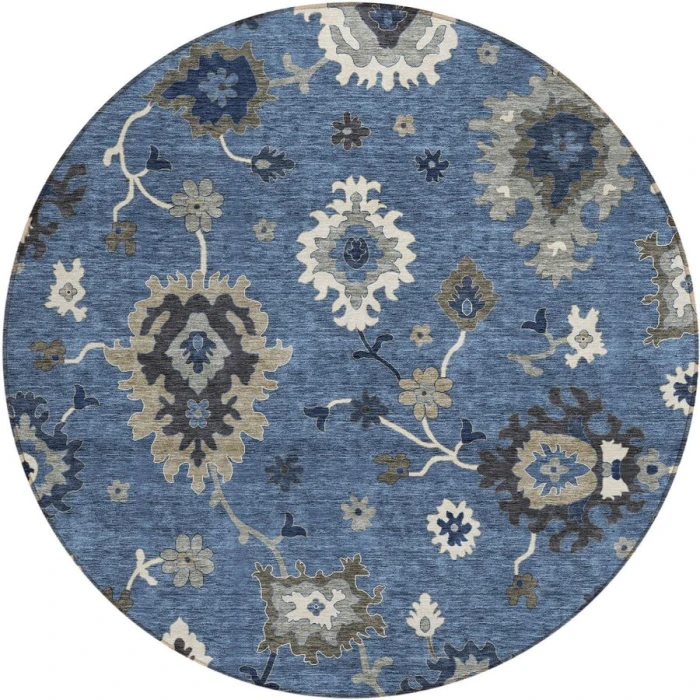 Addison Chantille ACN753-Blue 8 ft. X 8 ft. Round Rug