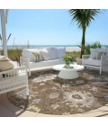 Addison Chantille ACN753-Chocolate 8 ft. X 8 ft. Round Rug