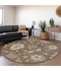 Addison Chantille ACN753-Chocolate 8 ft. X 8 ft. Round Rug