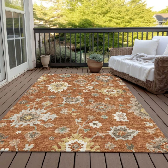 Addison Chantille ACN753-Paprika 5 ft. X 7 ft. 6 in. Rectangle Rug