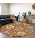 Addison Chantille ACN753-Paprika 8 ft. X 8 ft. Round Rug