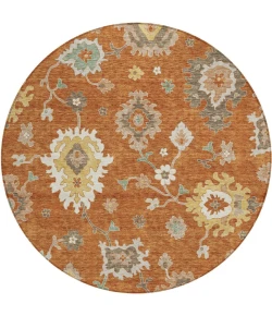 Addison Chantille ACN753-Paprika 8 ft. X 8 ft. Round Rug