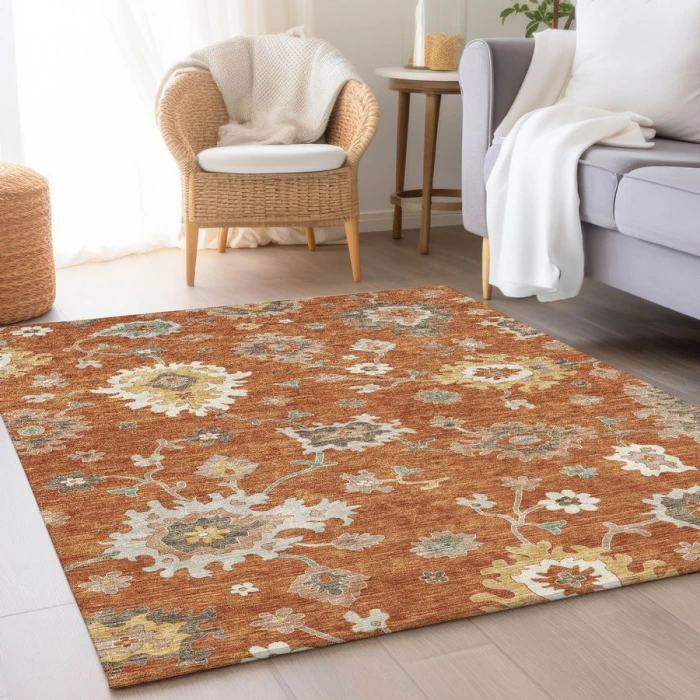 Addison Chantille ACN753-Paprika 5 ft. X 7 ft. 6 in. Rectangle Rug