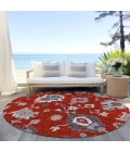 Addison Chantille ACN753-Red 8 ft. X 8 ft. Round Rug
