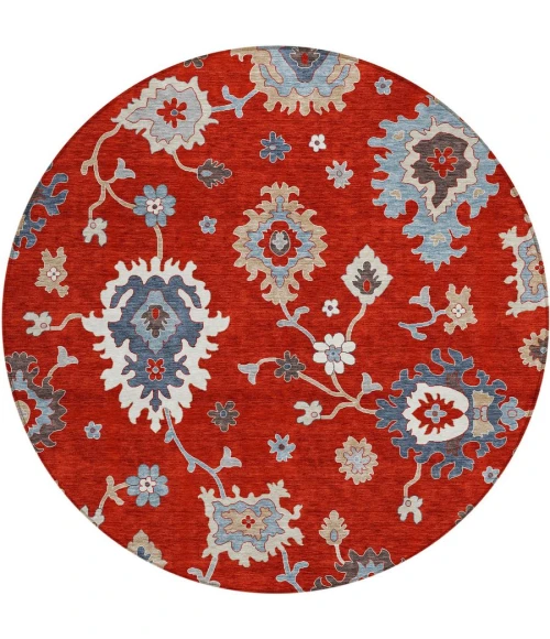 Addison Chantille ACN753-Red 8 ft. X 8 ft. Round Rug