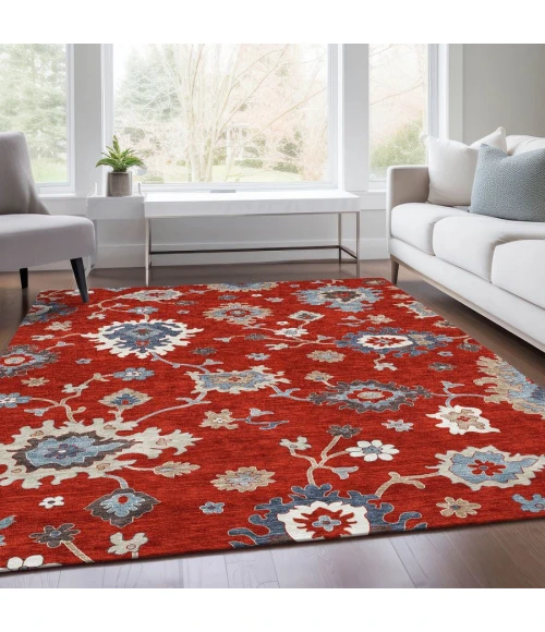 Addison Chantille ACN753-Red 5 ft. X 7 ft. 6 in. Rectangle Rug