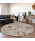 Addison Chantille ACN753-Taupe 8 ft. X 8 ft. Round Rug
